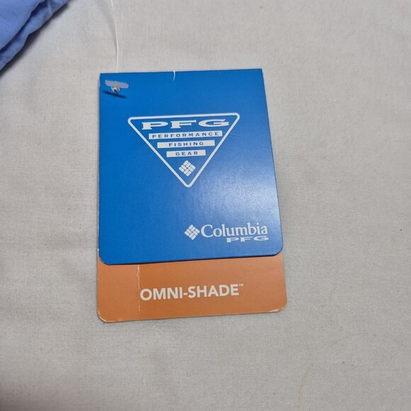 Columbia Women's Shirt Size 1X Button Up Blue PFG Fishing Omni Shade Top (20) - Picture 14 of 15